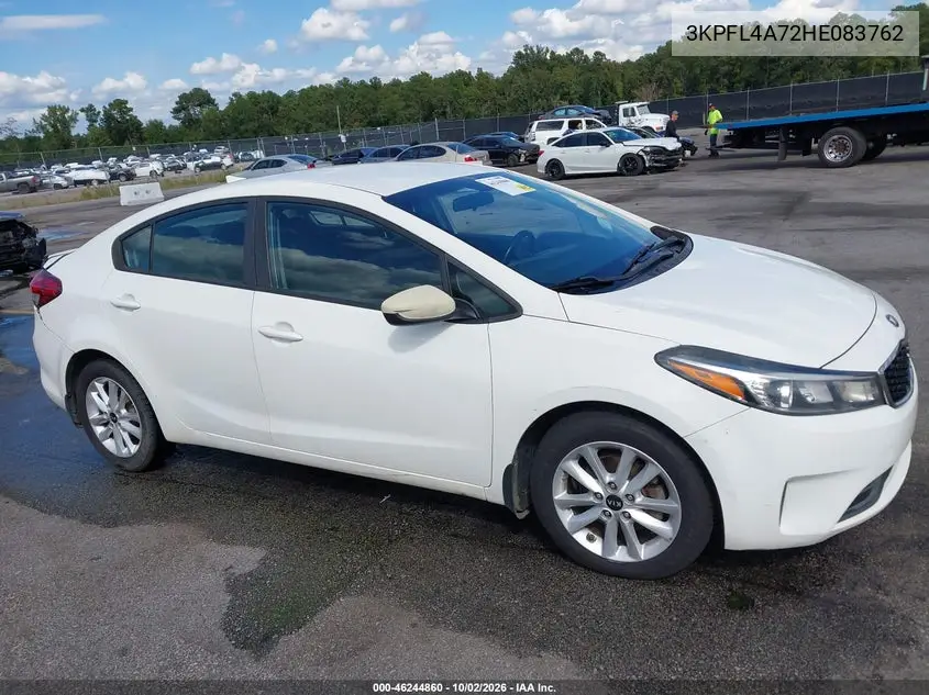 KIA FORTE 2017, VIN 3KPFL4A72HE083762