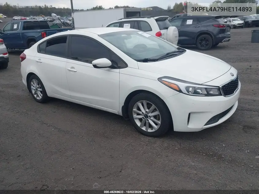 KIA FORTE 2017, VIN 3KPFL4A79HE114893
