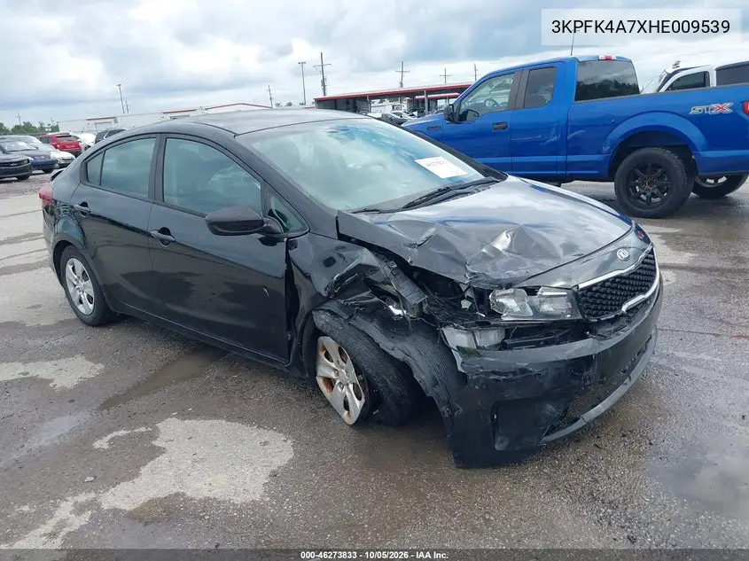 KIA FORTE 2017, VIN 3KPFK4A7XHE009539