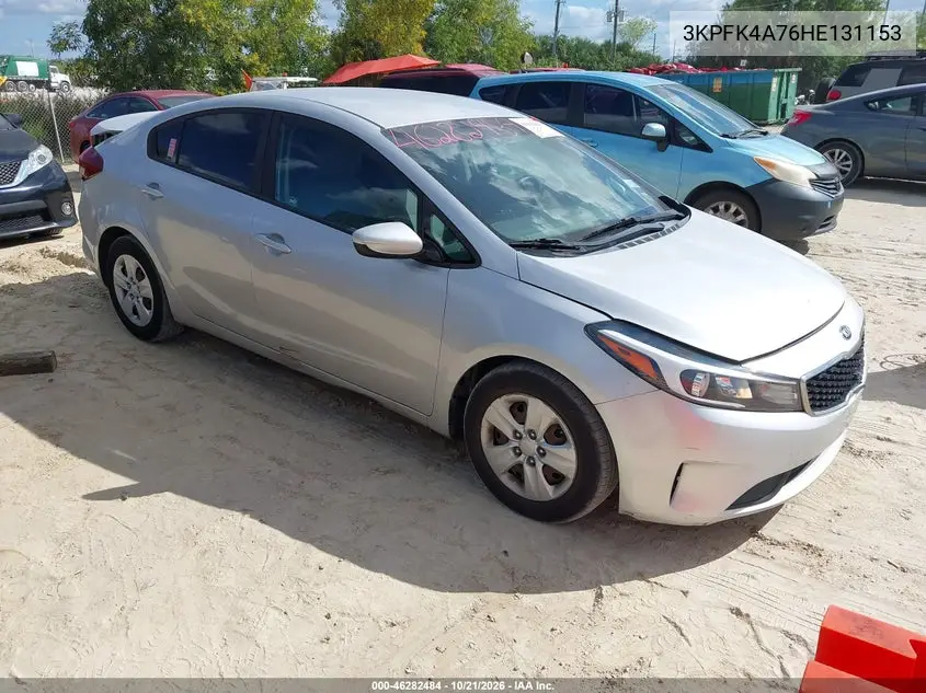 KIA FORTE 2017, VIN 3KPFK4A76HE131153
