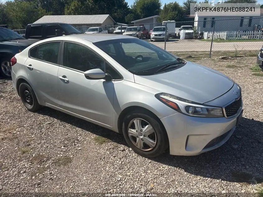 KIA FORTE 2017, VIN 3KPFK4876HE088241