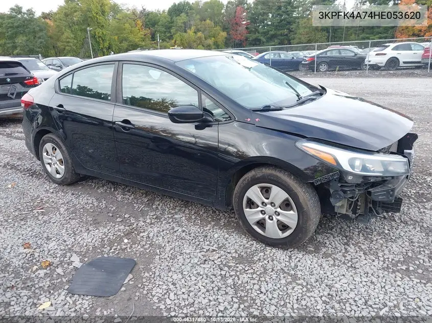 KIA FORTE 2017, VIN 3KPFK4A74HE053620