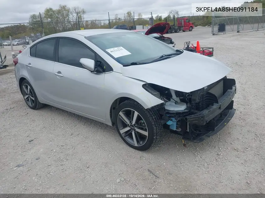 KIA FORTE 2017, VIN 3KPFL4A85HE091184