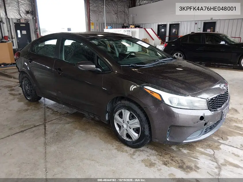 KIA FORTE 2017, VIN 3KPFK4A76HE048001