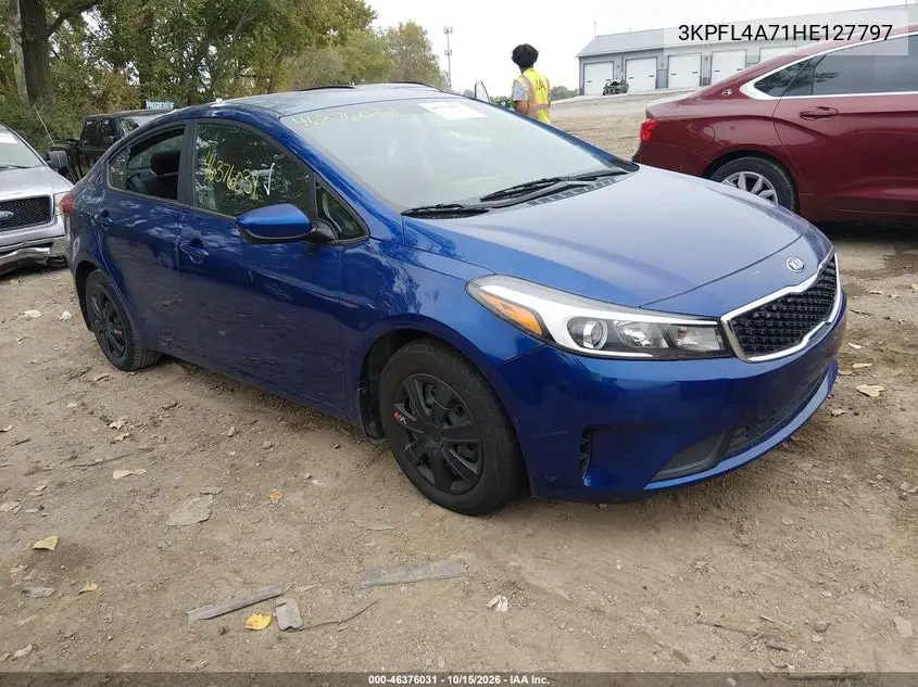 KIA FORTE 2017, VIN 3KPFL4A71HE127797