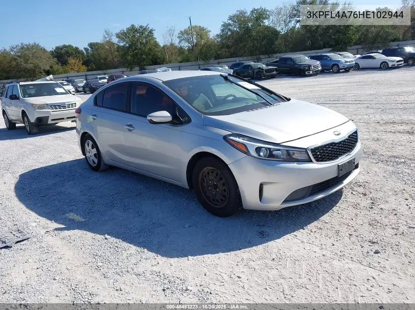 KIA FORTE 2017, VIN 3KPFL4A76HE102944