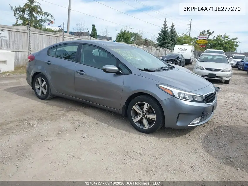 KIA FORTE 2018, VIN 3KPFL4A71JE277270