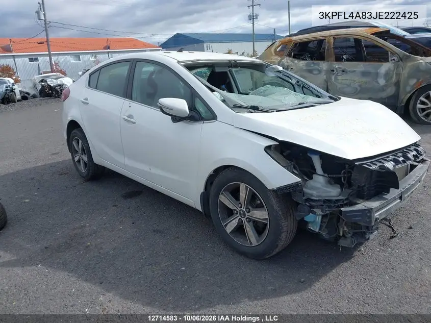 KIA FORTE 2018, VIN 3KPFL4A83JE222425