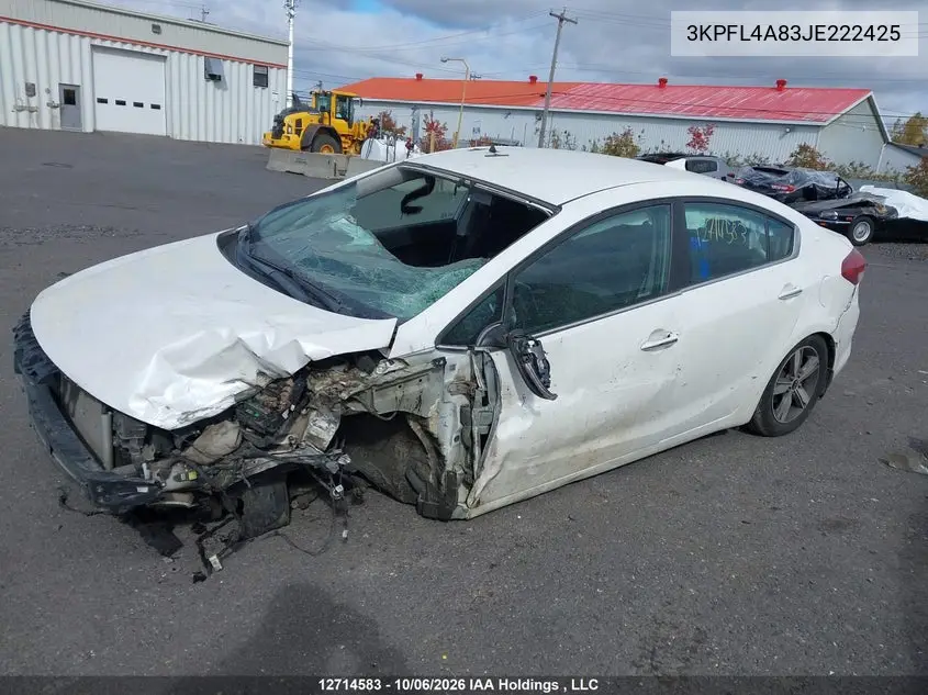 2018 KIA FORTE VIN 3KPFL4A83JE222425 — фото 2