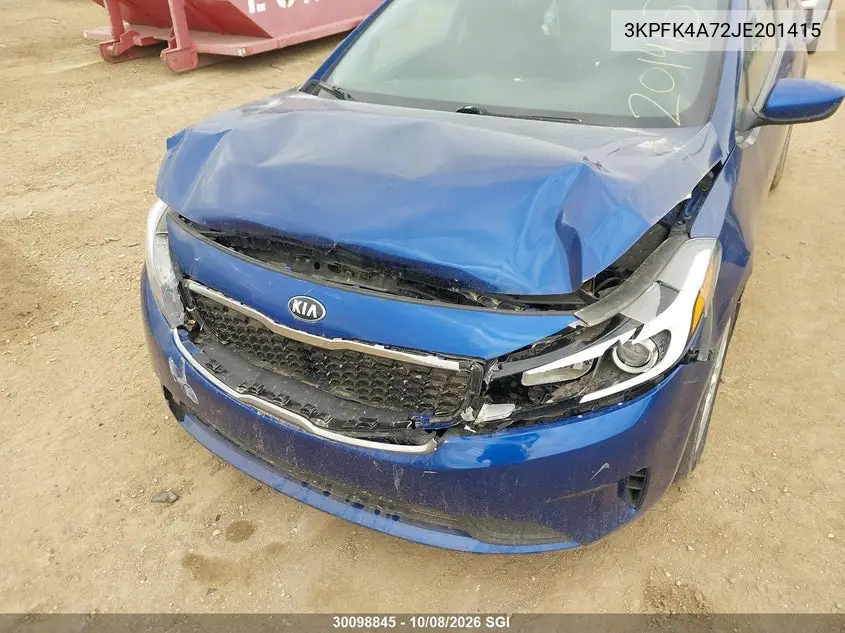 2018 KIA FORTE VIN 3KPFK4A72JE201415 — фото 6