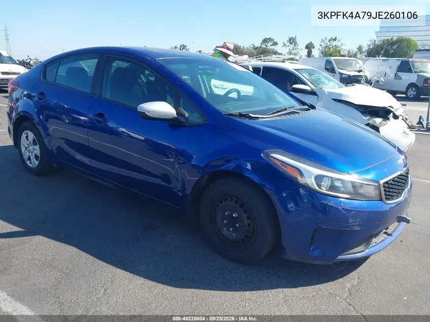 KIA FORTE 2018, VIN 3KPFK4A79JE260106