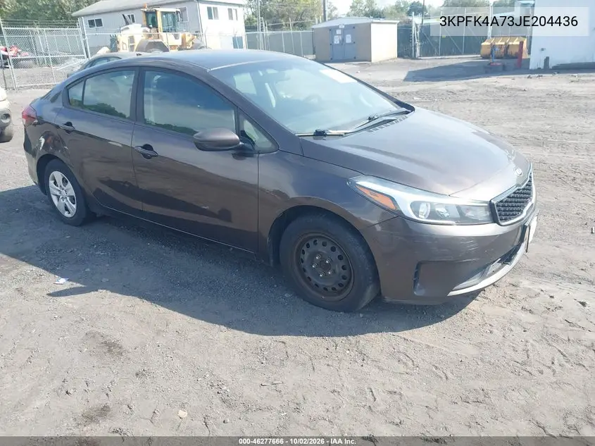 KIA FORTE 2018, VIN 3KPFK4A73JE204436