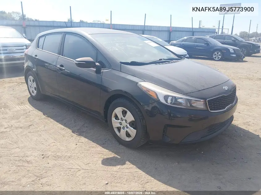 KIA FORTE 2018, VIN KNAFK5A89J5773900