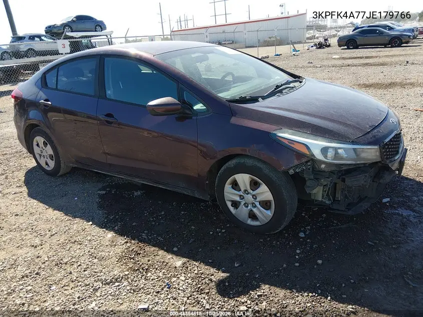 KIA FORTE 2018, VIN 3KPFK4A77JE179766