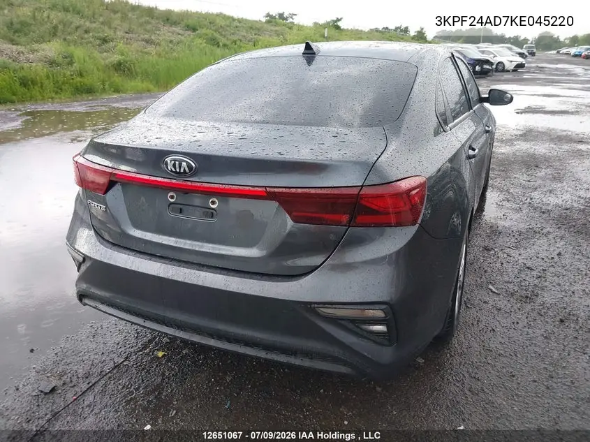 2019 KIA FORTE VIN 3KPF24AD7KE045220 — фото 4