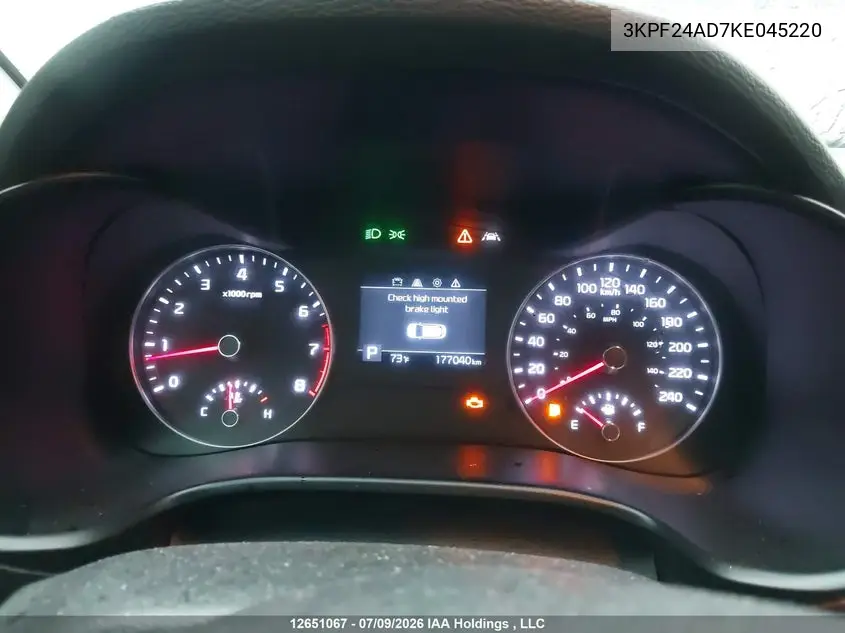 2019 KIA FORTE VIN 3KPF24AD7KE045220 — фото 7