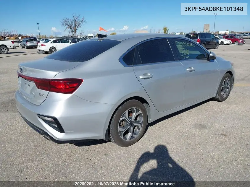 2019 KIA FORTE VIN 3KPF54AD8KE101348 — фото 4