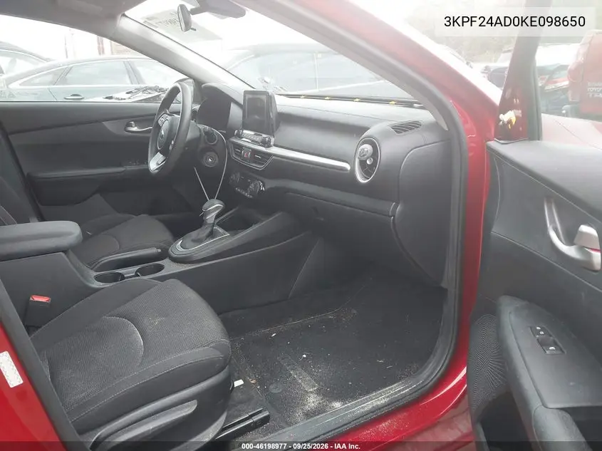 2019 KIA FORTE VIN 3KPF24AD0KE098650 — фото 5