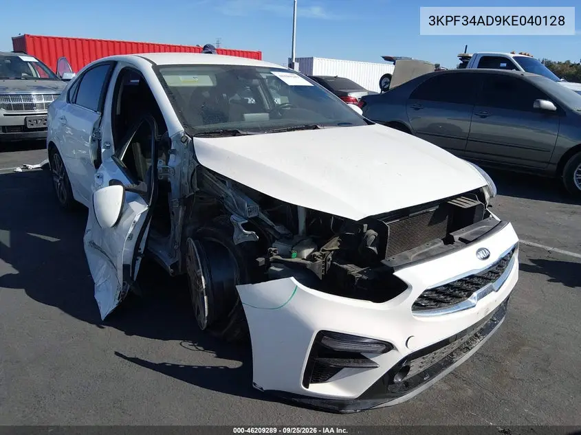 KIA FORTE 2019, VIN 3KPF34AD9KE040128