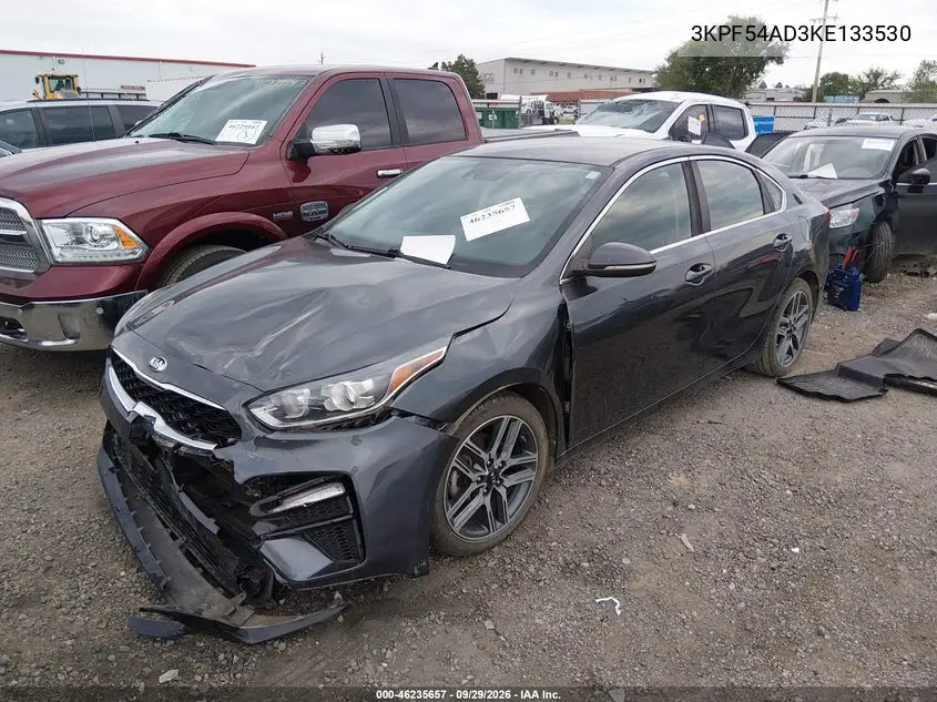 2019 KIA FORTE VIN 3KPF54AD3KE133530 — фото 2