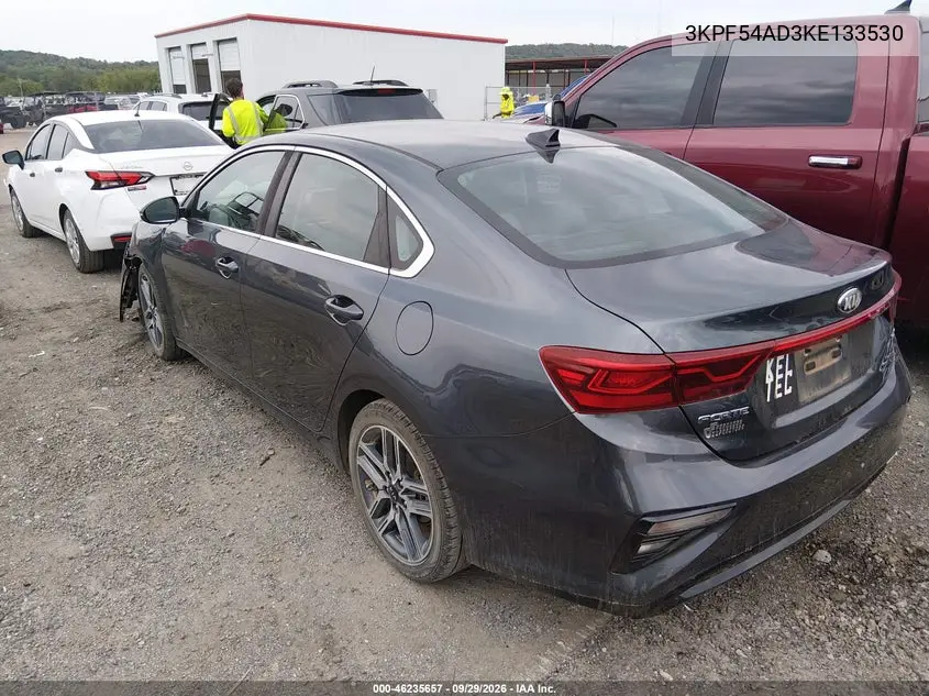 2019 KIA FORTE VIN 3KPF54AD3KE133530 — фото 3