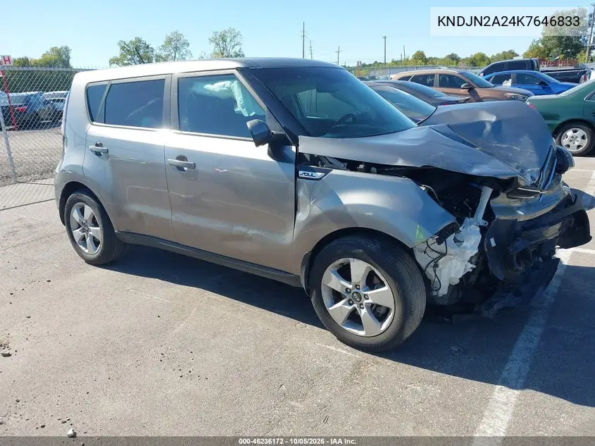KIA FORTE 2019, VIN KNDJN2A24K7646833