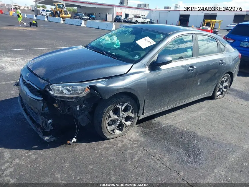 2019 KIA FORTE VIN 3KPF24AD3KE042976 — фото 2
