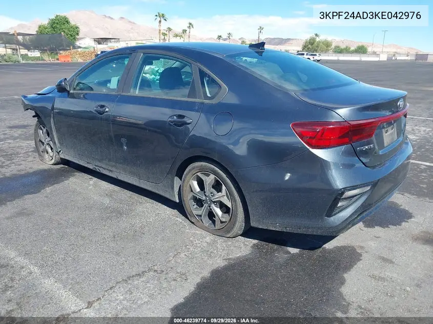 2019 KIA FORTE VIN 3KPF24AD3KE042976 — фото 3