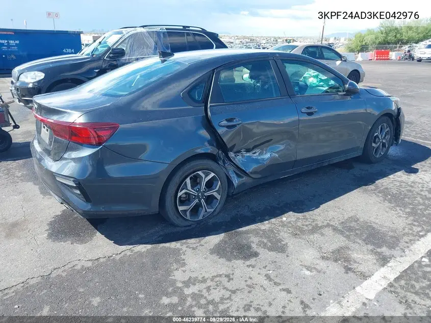 2019 KIA FORTE VIN 3KPF24AD3KE042976 — фото 4