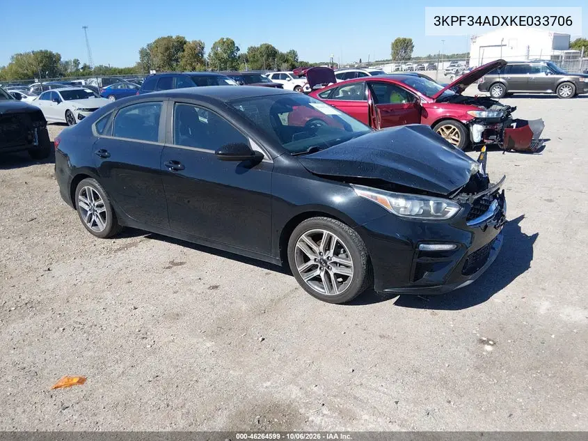 KIA FORTE 2019, VIN 3KPF34ADXKE033706
