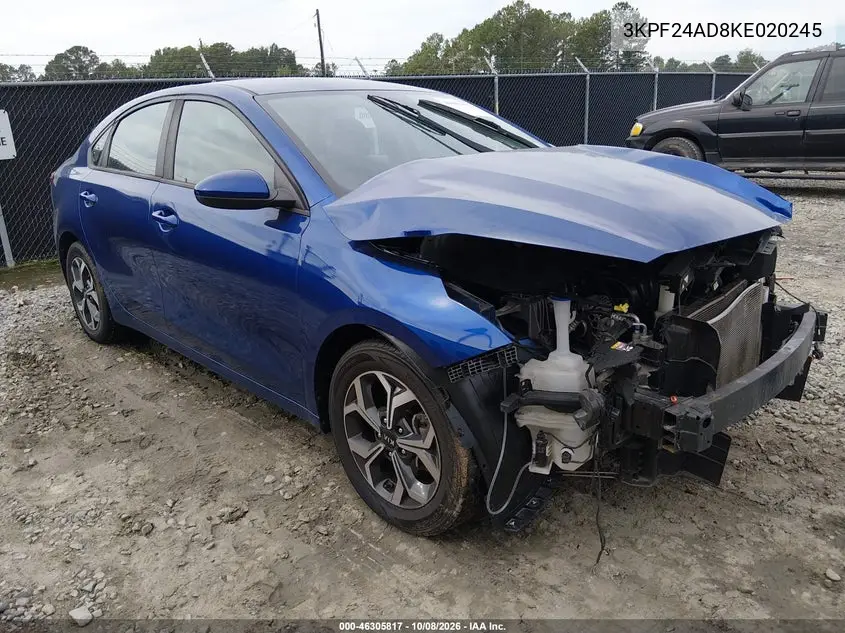 KIA FORTE 2019, VIN 3KPF24AD8KE020245