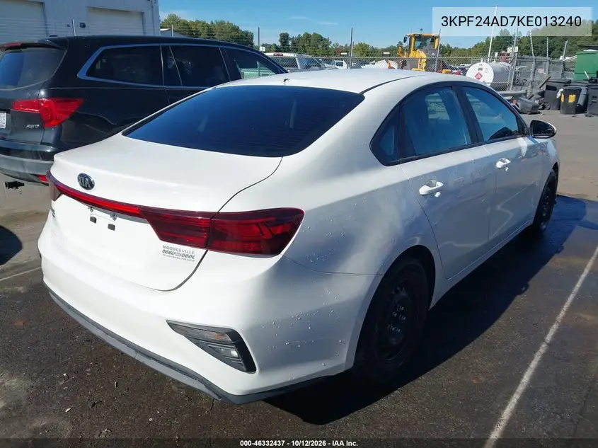 2019 KIA FORTE VIN 3KPF24AD7KE013240 — фото 4