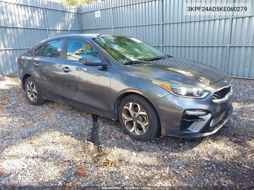 KIA FORTE 2019, VIN 3KPF24AD5KE060279