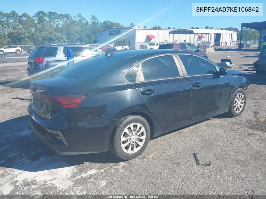 KIA FORTE 2019, VIN 3KPF24AD7KE106842
