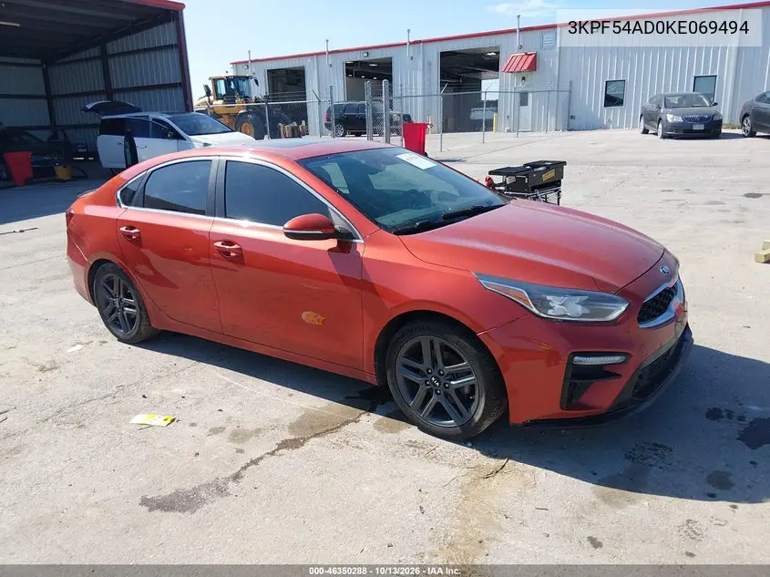 KIA FORTE 2019, VIN 3KPF54AD0KE069494