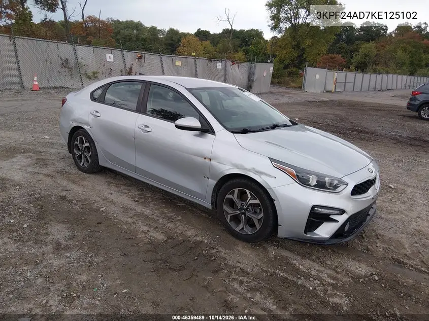 KIA FORTE 2019, VIN 3KPF24AD7KE125102