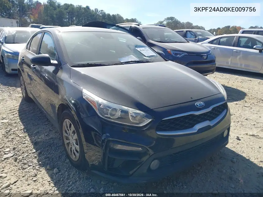 KIA FORTE 2019, VIN 3KPF24AD0KE009756