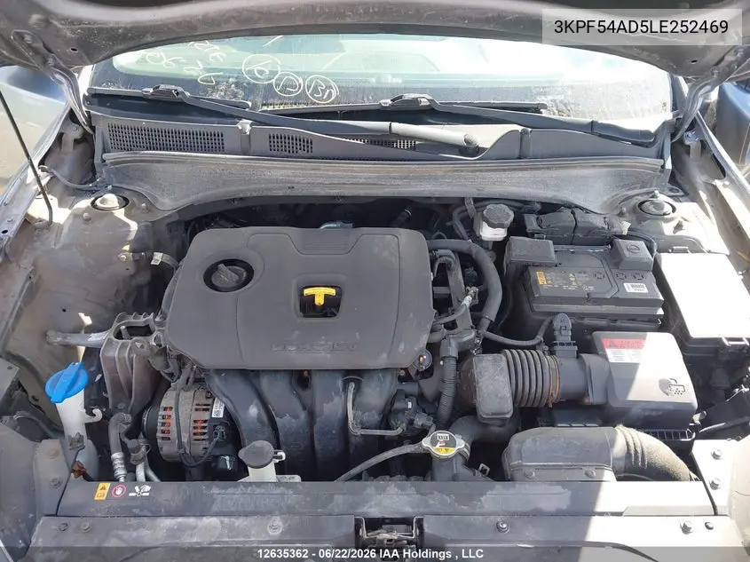 2020 KIA FORTE VIN 3KPF54AD5LE252469 — фото 10