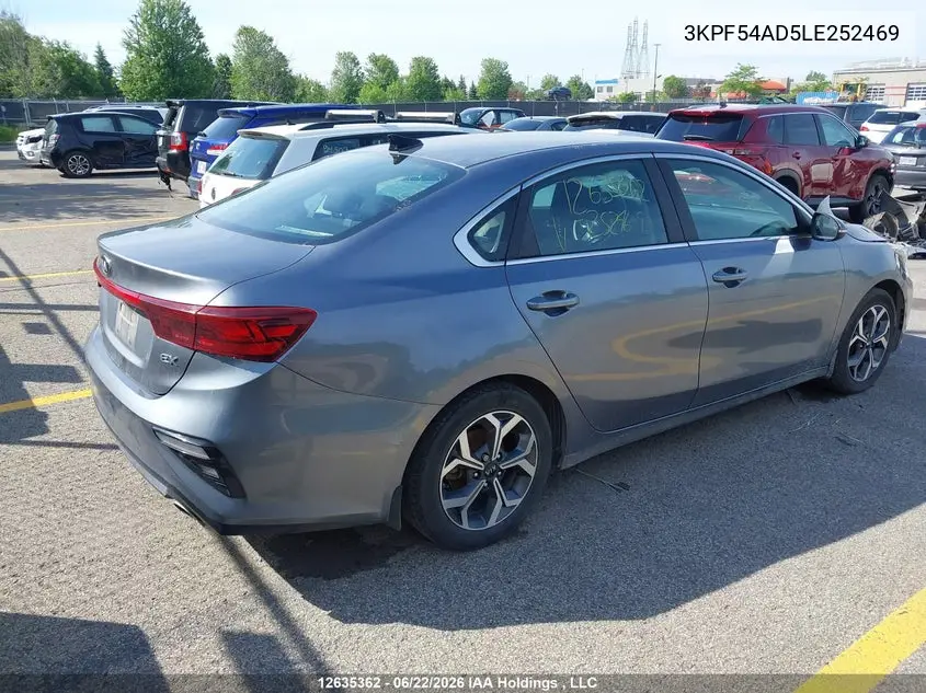 2020 KIA FORTE VIN 3KPF54AD5LE252469 — фото 4