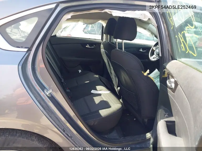 2020 KIA FORTE VIN 3KPF54AD5LE252469 — фото 8