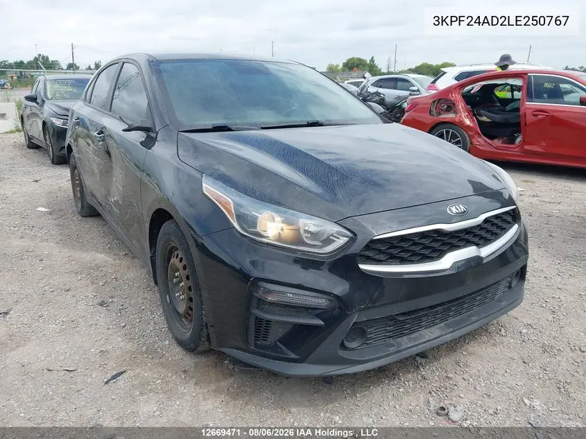 KIA FORTE 2020, VIN 3KPF24AD2LE250767