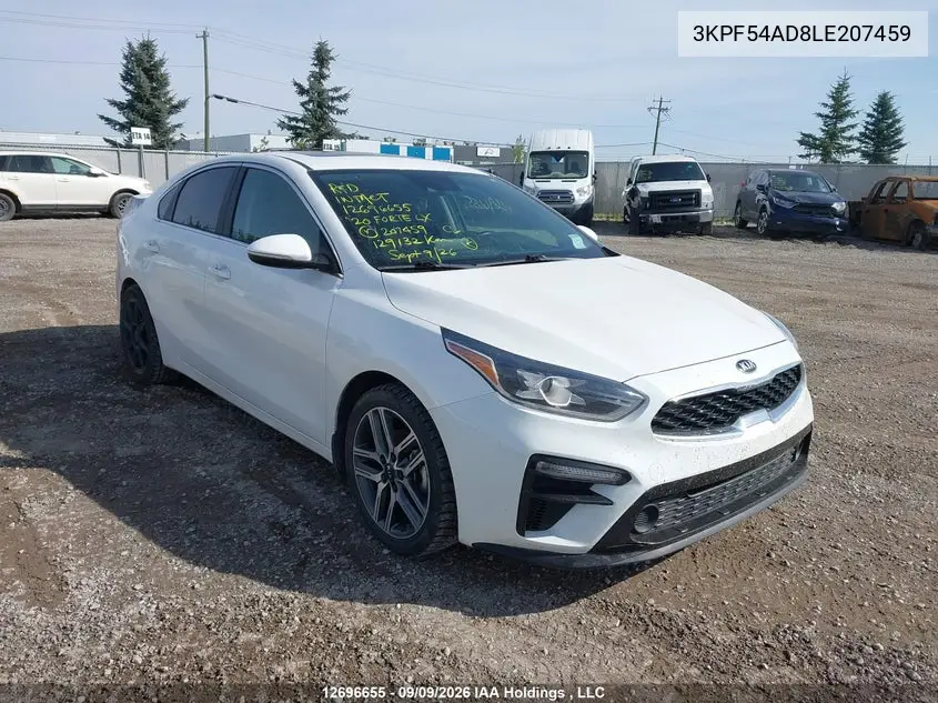 KIA FORTE 2020, VIN 3KPF54AD8LE207459