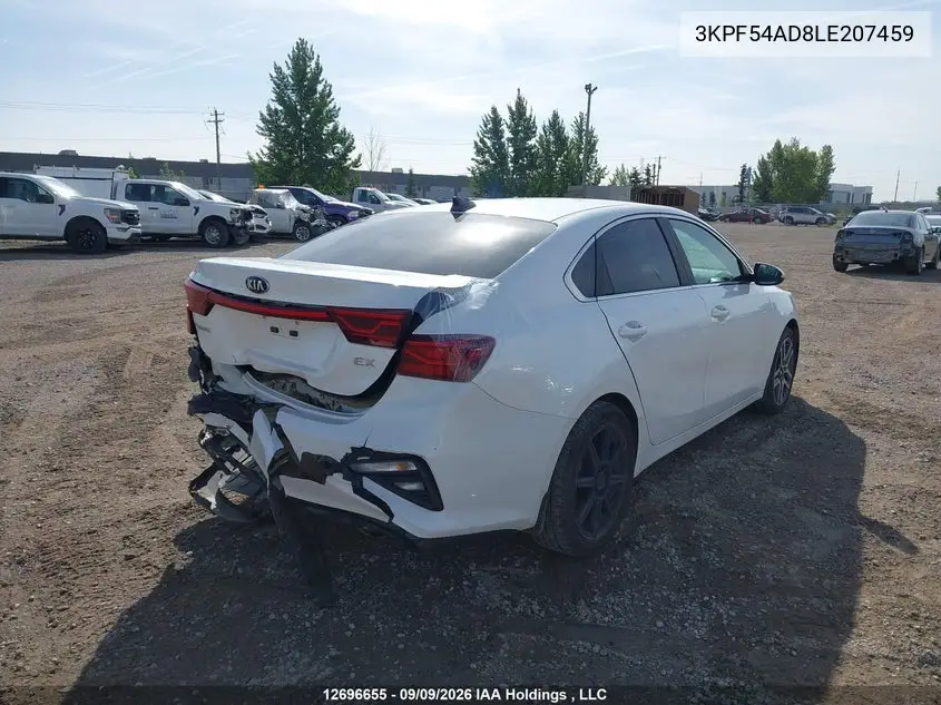 2020 KIA FORTE VIN 3KPF54AD8LE207459 — фото 4