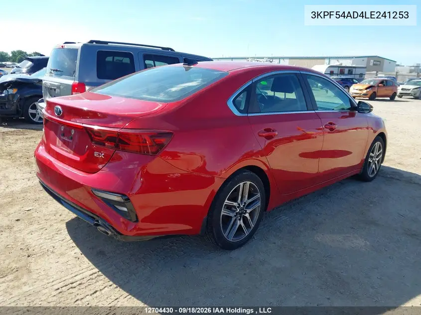 2020 KIA FORTE VIN 3KPF54AD4LE241253 — фото 4