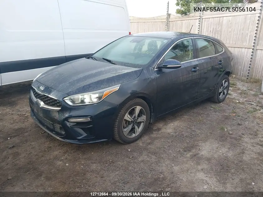 2020 KIA FORTE VIN KNAF55AC7L5056104 — фото 2