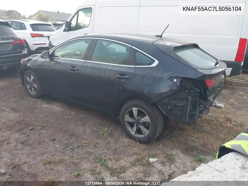 2020 KIA FORTE VIN KNAF55AC7L5056104 — фото 3