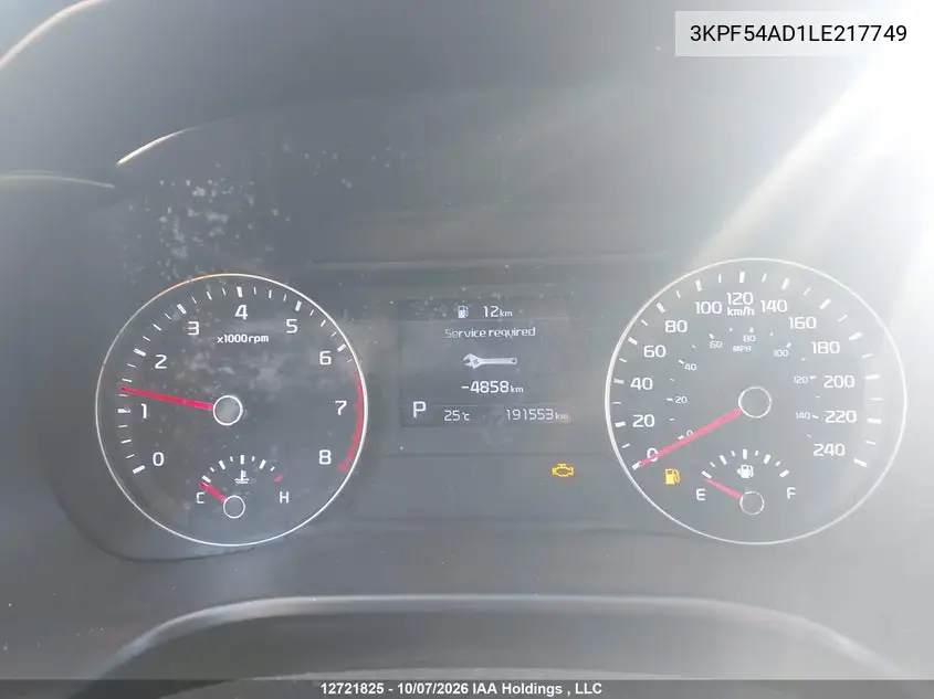 2020 KIA FORTE VIN 3KPF54AD1LE217749 — фото 7