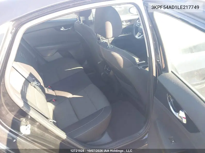 2020 KIA FORTE VIN 3KPF54AD1LE217749 — фото 8