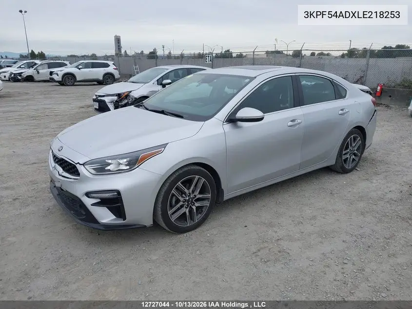 2020 KIA FORTE VIN 3KPF54ADXLE218253 — фото 2