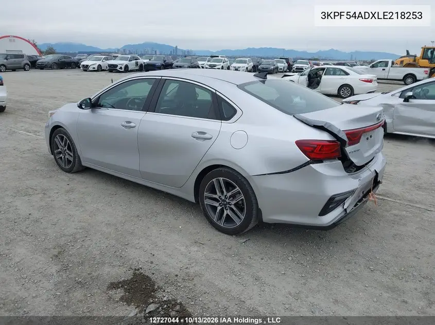 2020 KIA FORTE VIN 3KPF54ADXLE218253 — фото 3